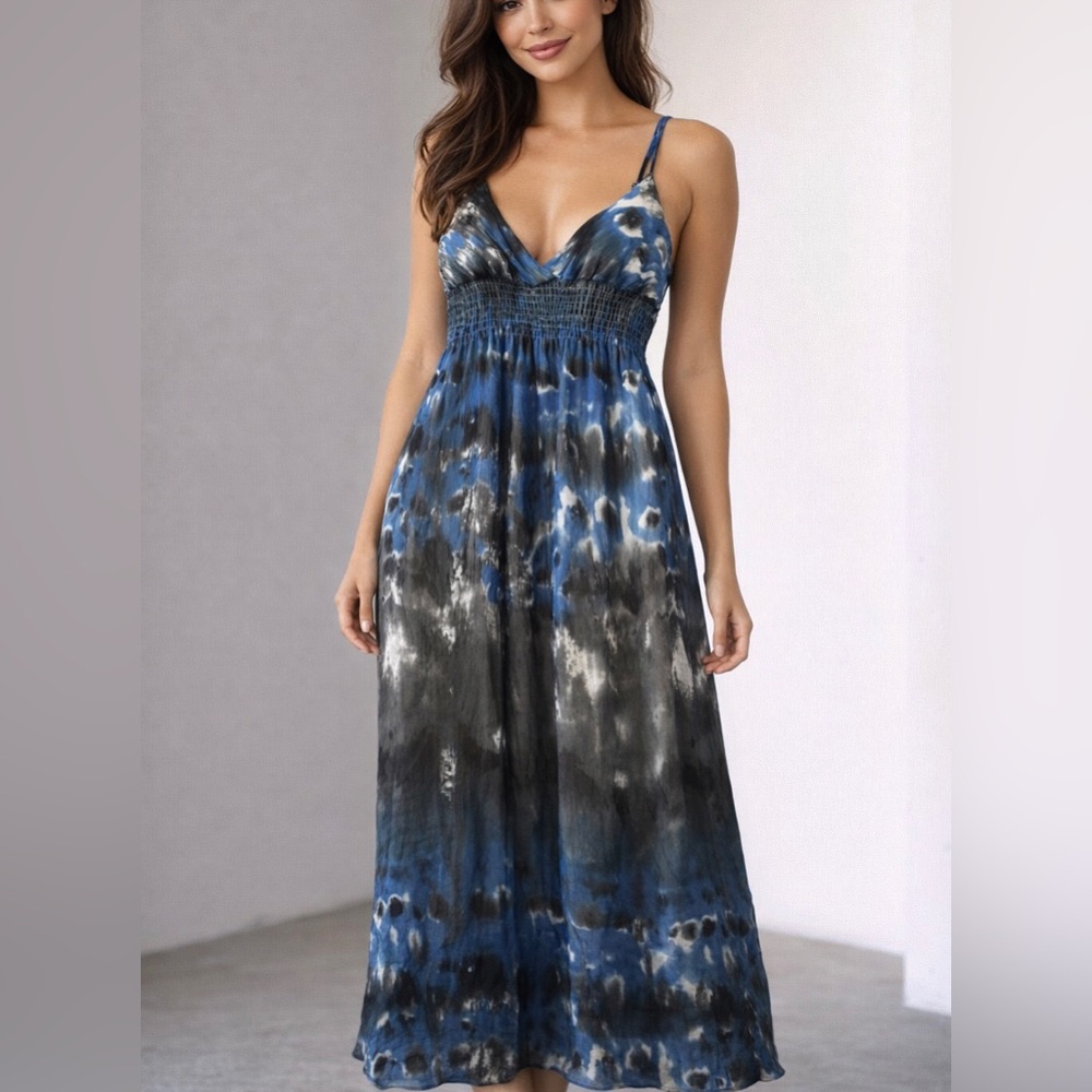 She's Cool Sleeveless Maxi Dress Spaghetti Straps